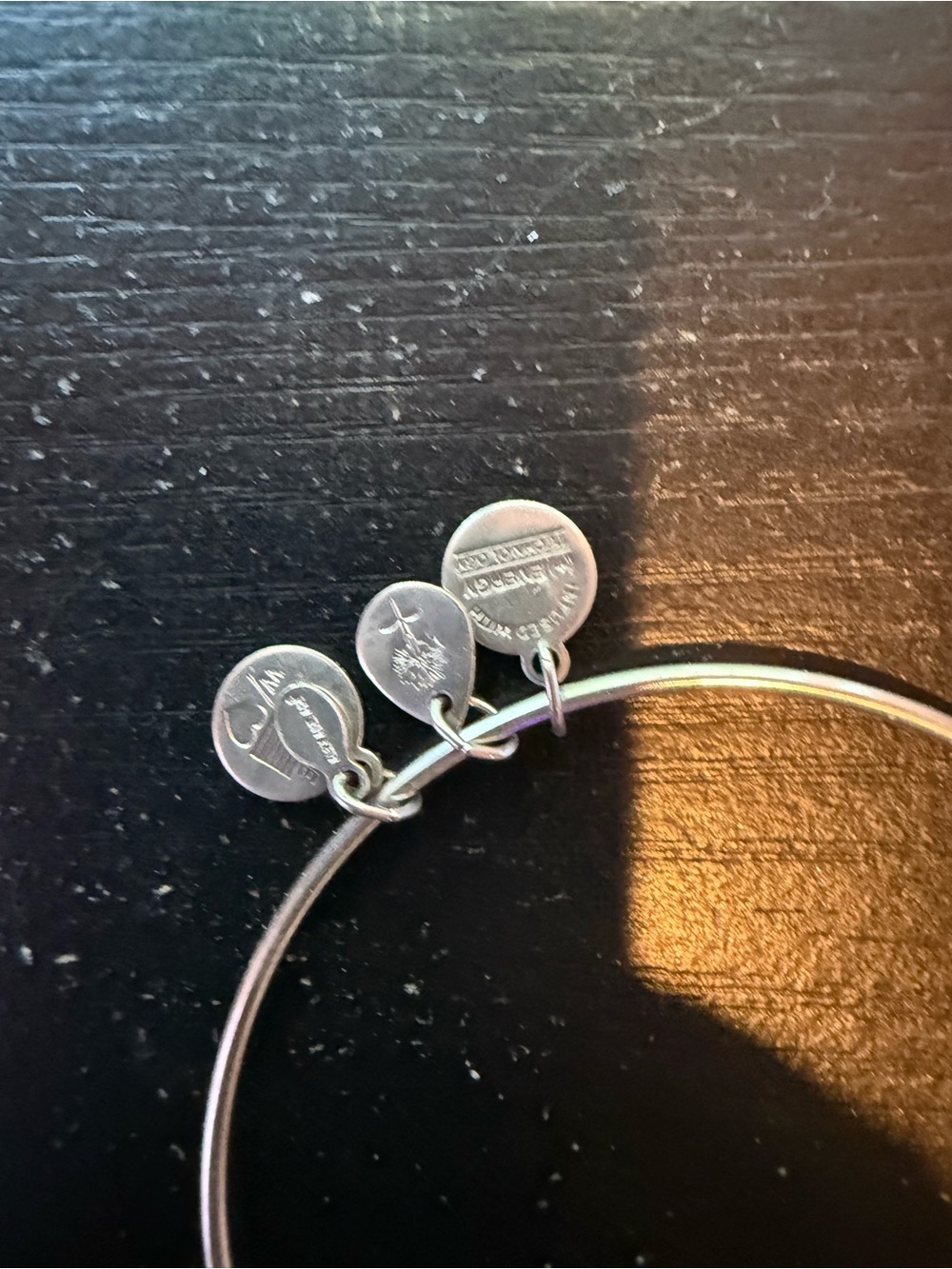 Alex and Ani Adjustable Bracelet Blue Stone - Picture 3 of 4